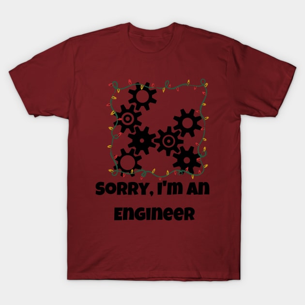 Engineer Christmas Lights T-Shirt by WildenRoseDesign